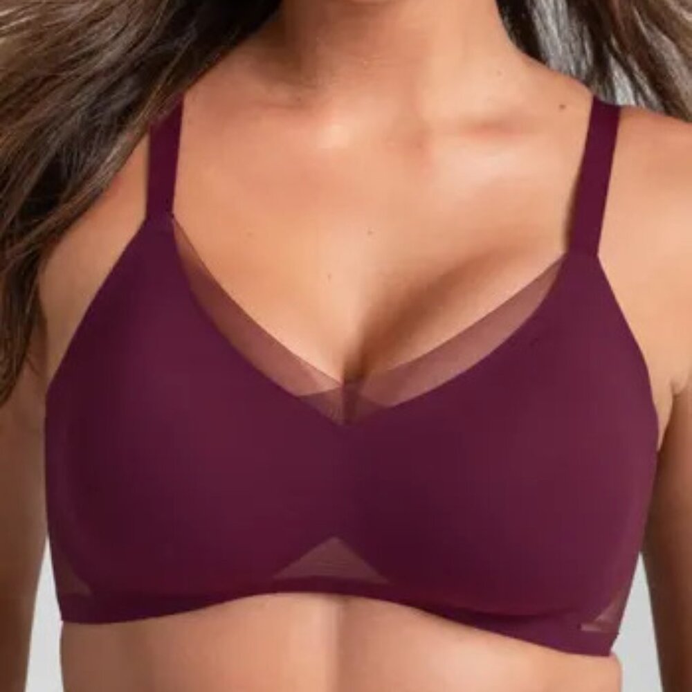 Honeylove Dark Purple Crossover Wireless Bra